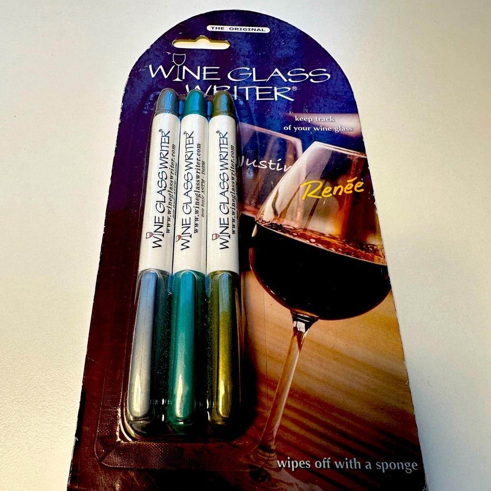 Wine glass writer